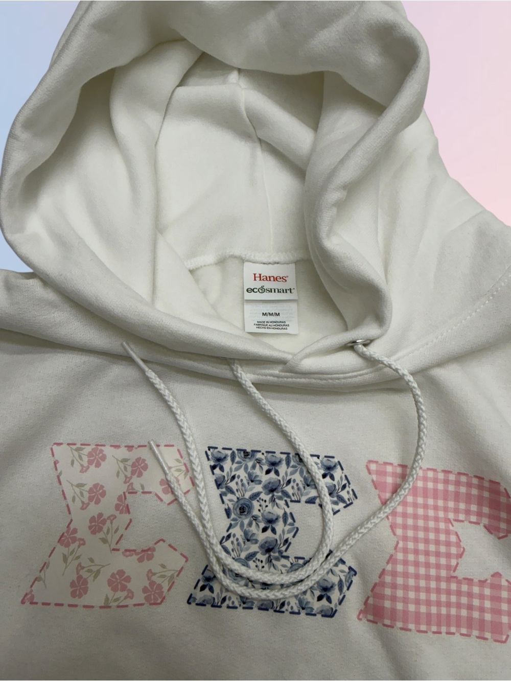 SIGMA SIGMA SIGMA Women’s Medium White Hoodie Sweatshirt TRI SIGMA - Picture 4 of 5